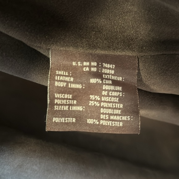 Very Cool Like-New Vintage Brown Leather Suede Jacket from Fur Vault - Picture 9 of 9